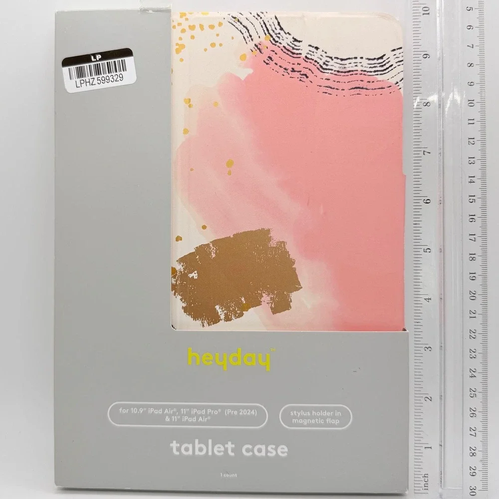 Heyday iPad Air 10.9 11 & iPad Pro 11 Tablet Case Abstract Pink Gold Tri-Fold‎